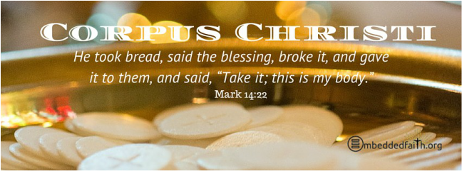 Facebook Cover - Feast of Corpus Christi on embeddedfaith.org