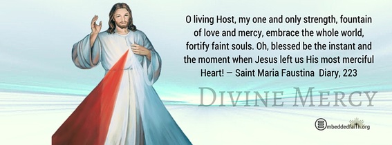 Divine Mercy Sunday facebook cover... Oh, blessed be the instant and the moment when Jesus left us His most merciful Heart! - Diary, 223