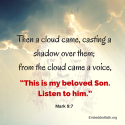 Second Sunday of Lent - this is my beloved son, listen to him