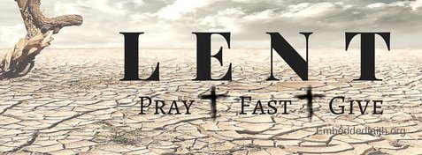 lent facebook cover -  pray, fast, give - embeddedfaith.org