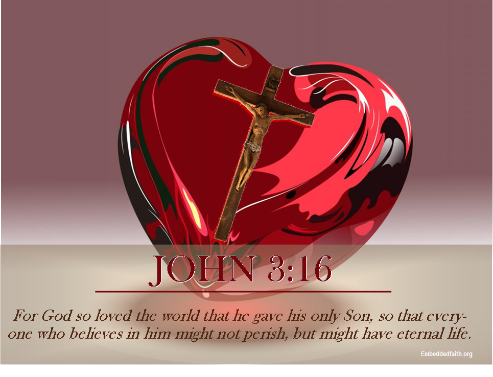 Valentines from God - John 3:16 - Embeddedfaith.org