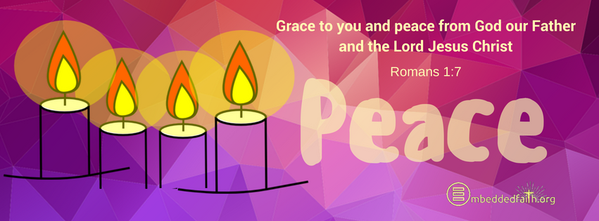 Grace to you and peace from God our Father and the Lord Jesus Christ.   Fourth Sunday of Advent Cover Cycle A on embeddedfaith.or