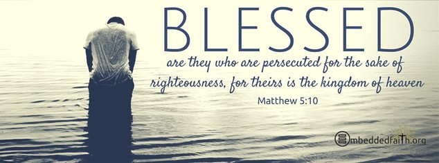 The Beatitudes Cover Series. Blessed are they who are persecuted for the sake of righeiousness, for thiers is the kingdom of heaven. Matthew 5:10