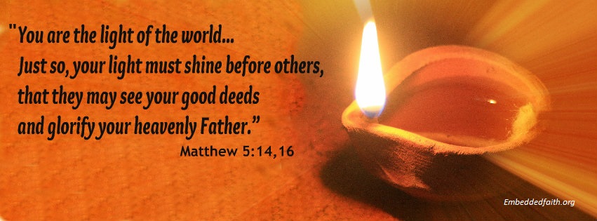 Facebook Cover you are the light of the world - embeddedfaith.org