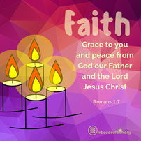 Grace to you and peace from God our Father and the Lord Jesus Christ. Fourth Sunday of Advent Cycle A on embeddedfaith.or