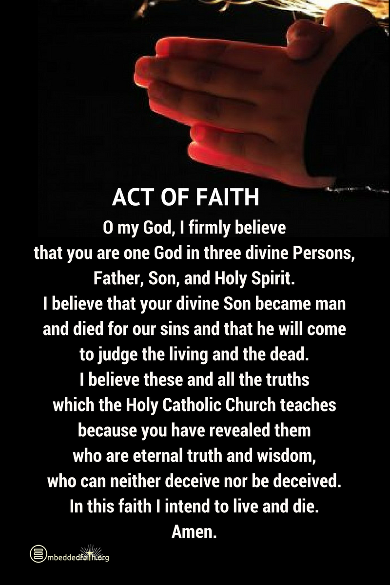 Act of Faith Prayer 